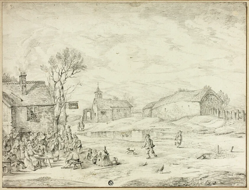 The Passage of a Corps of Troops near a Village by Wilhelm Alexander Wolfgang von Kobell, n.d.