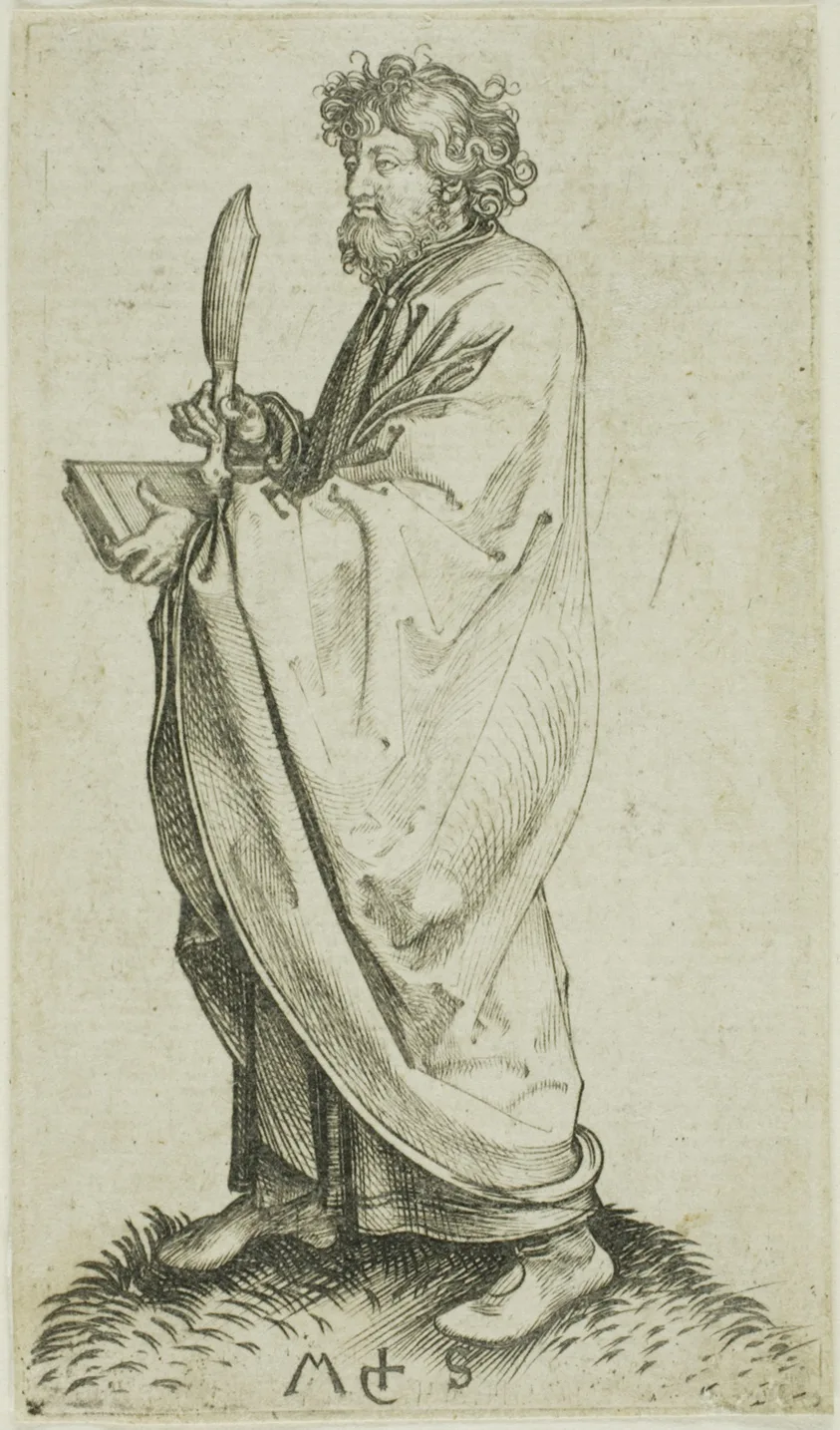 St. Bartholomew, from Apostles by Martin Schongauer, n.d.