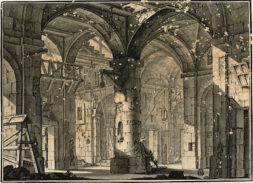 Prison Scene by Vincenzo dal Re, n.d.