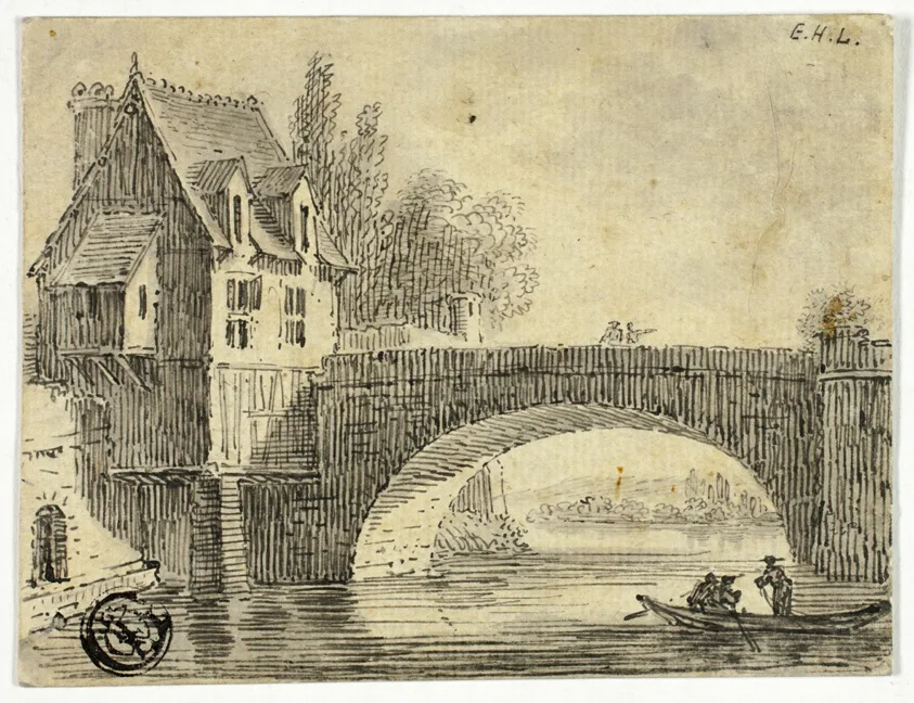Bridge with House by Unknown artist, n.d.