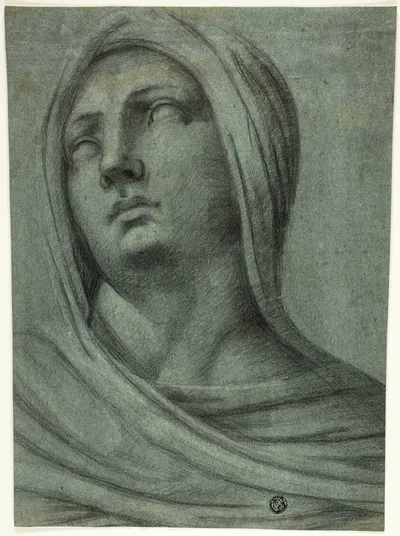 Head and Shoulders of Veiled Woman by Sebastiano del Piombo, c. 1700
