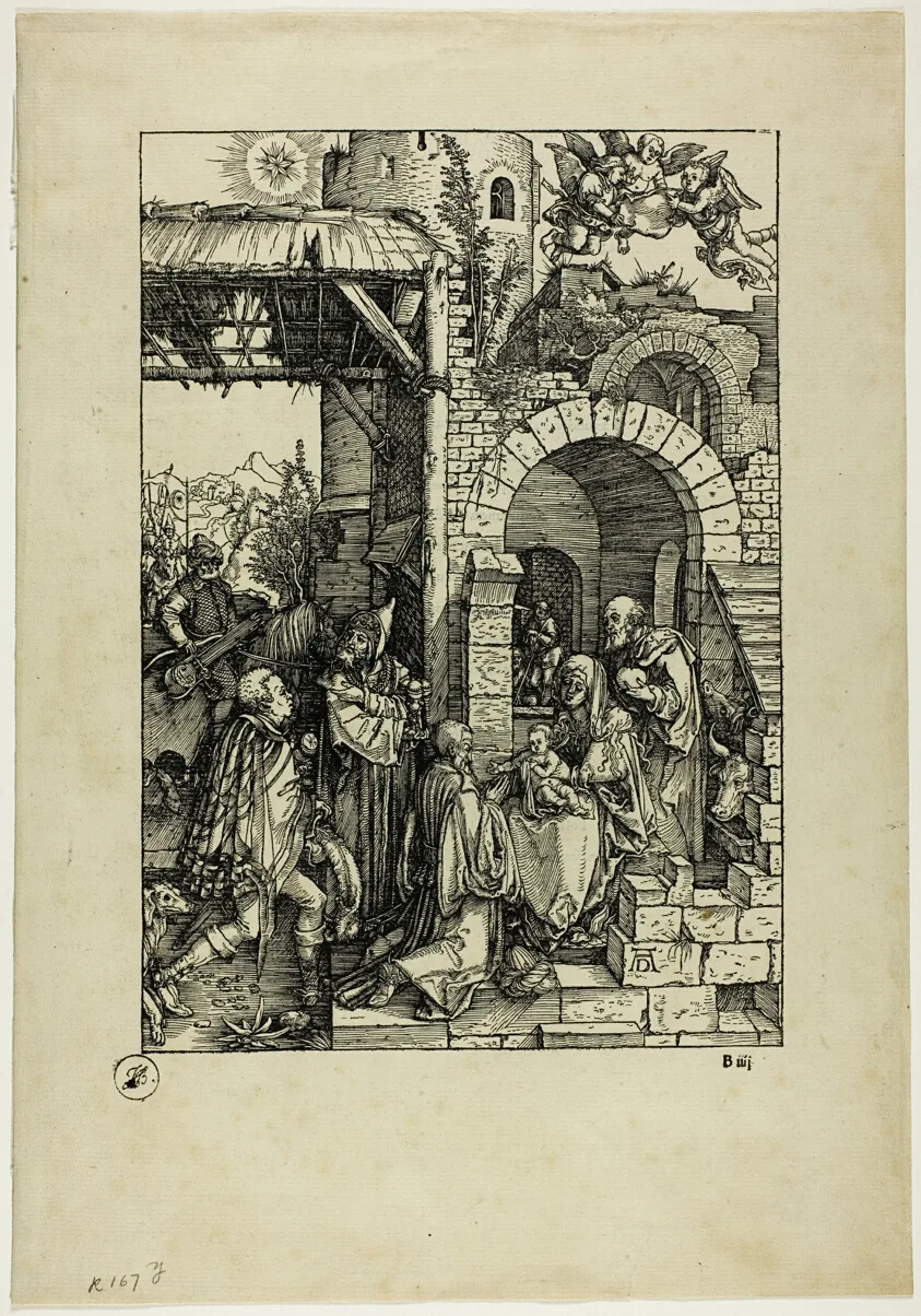 The Adoration of the Magi, from The Life of the Virgin by Albrecht Dürer, c. 1503, published 1511
