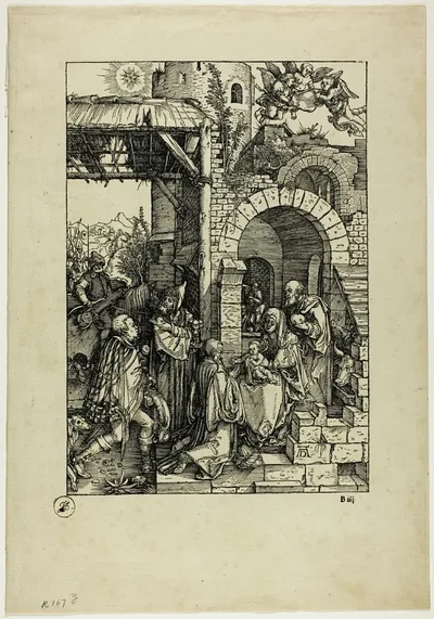 The Adoration of the Magi, from The Life of the Virgin by Albrecht Dürer, c. 1503, published 1511