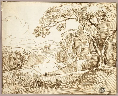 Panoramic Landscape by Franz Kobell, 1766