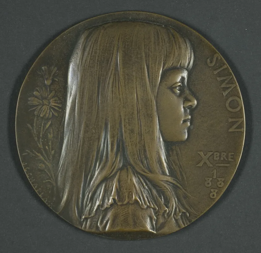 Portrait Bust of a Young Girl by Jules Clément Chaplain, c. 1880/92