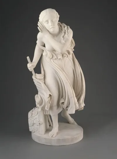 Nydia, The Blind Flower Girl of Pompeii by Randolph Rogers, modeled 1855–56, carved 1858