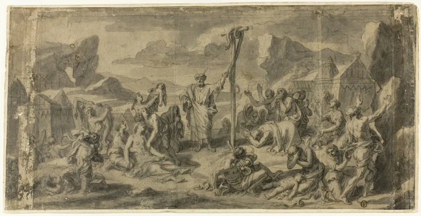 Moses and the Brazen Serpent by François Verdier, n.d.