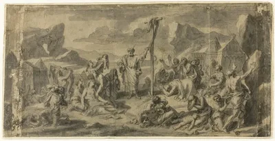 Moses and the Brazen Serpent by François Verdier, n.d.