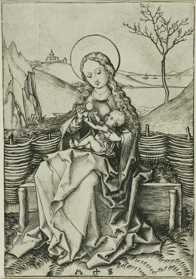 The Madonna and Child on a Grassy Bench by Martin Schongauer, n.d.