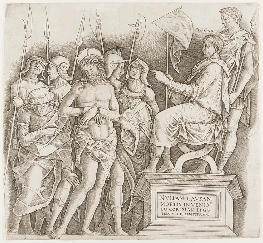 Christ before Pilate by Giovanni Antonio da Brescia, 1500/05