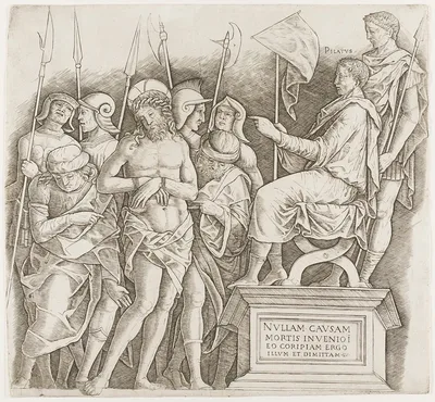 Christ before Pilate by Giovanni Antonio da Brescia, 1500/05