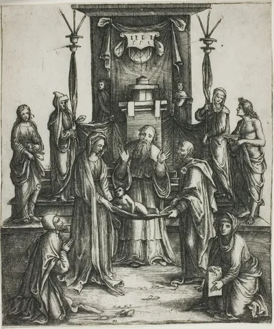 Presentation of Christ by Lorenzo di Ottavio Costa, c. 1502