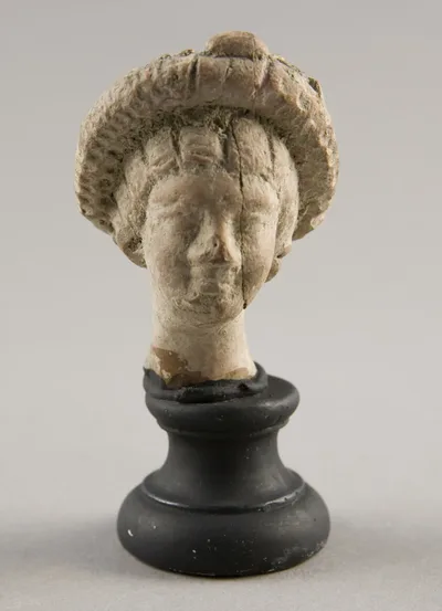 Head of a Woman Wearing Wreath by Ancient Greek, 3rd-1st century BCE