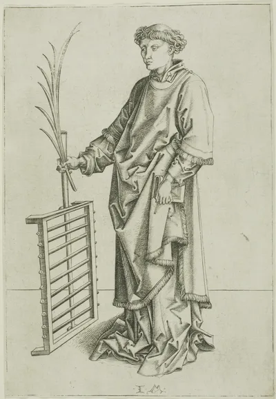 St. Laurence by Israhel van Meckenem, the younger, n.d.