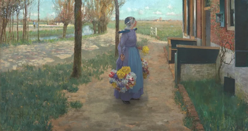 Flower Girl in Holland by George Hitchcock, 1887