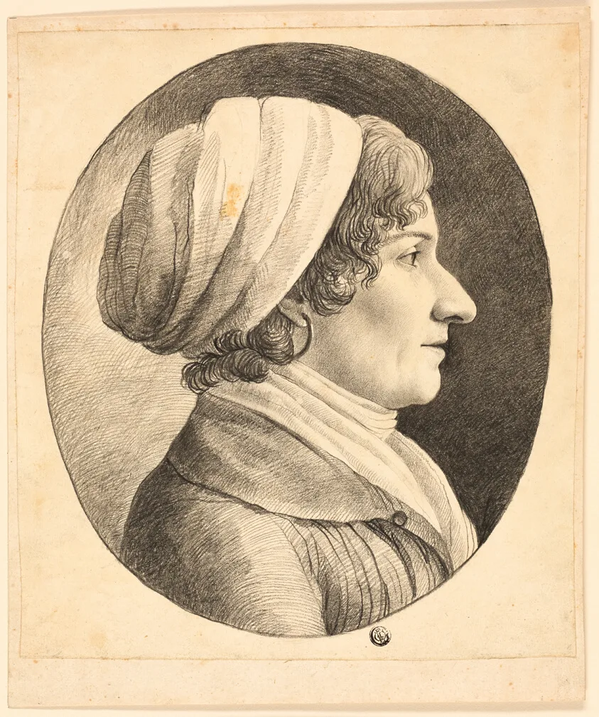 Profile Bust of a Woman Wearing a Cap by Unknown, n.d.
