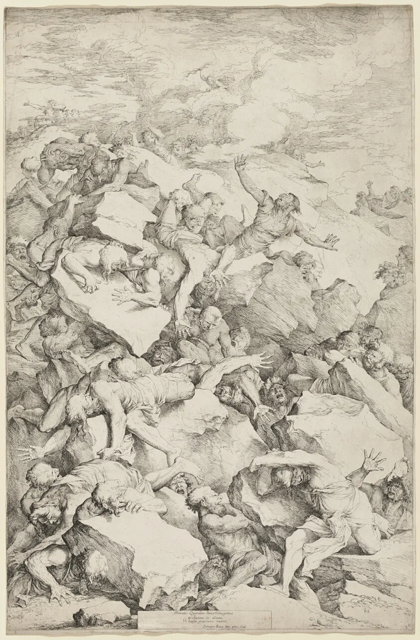 The Fall of the Giants by Salvator Rosa, 1663