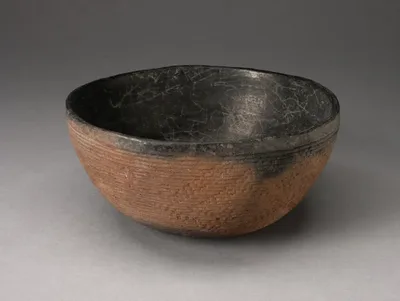 Bowl with Textured Surface Decoration in Basketry-Like Pattern by Ancestral Pueblo, 900–1000