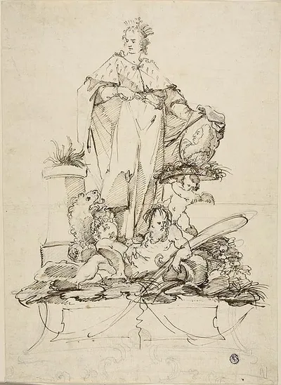 Allegory in Honor of Grand Duke Gian-Gastone de' Medici by Pietro Antonio Novelli, c. 1700-1740