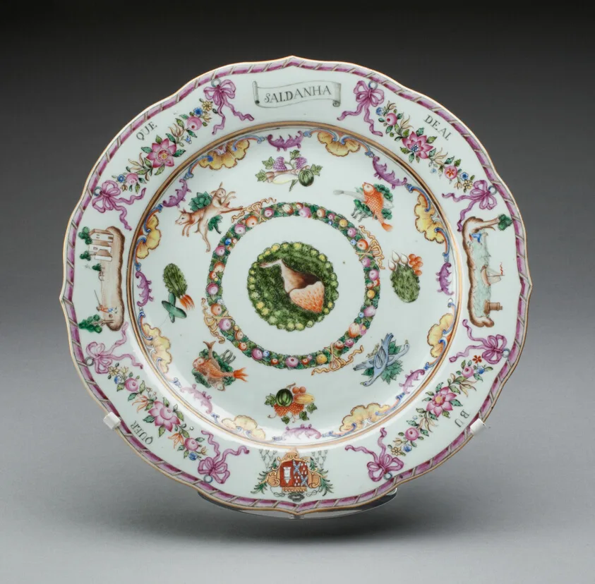 Plate by China, 1760/70