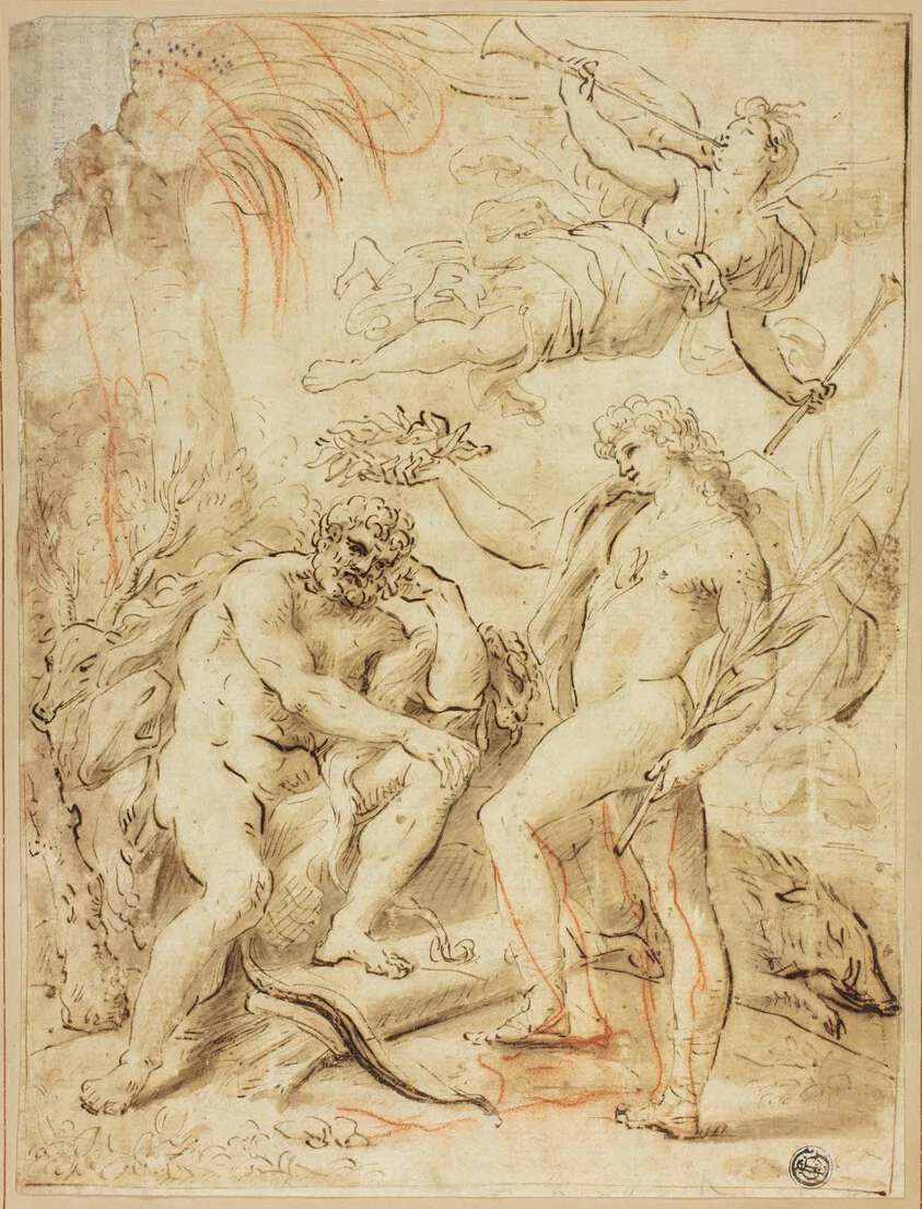 Crowning of Hercules by Paolo de Matteis, n.d.