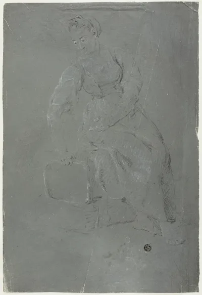 Seated Woman by Pierre-Jacques Volaire, n.d.