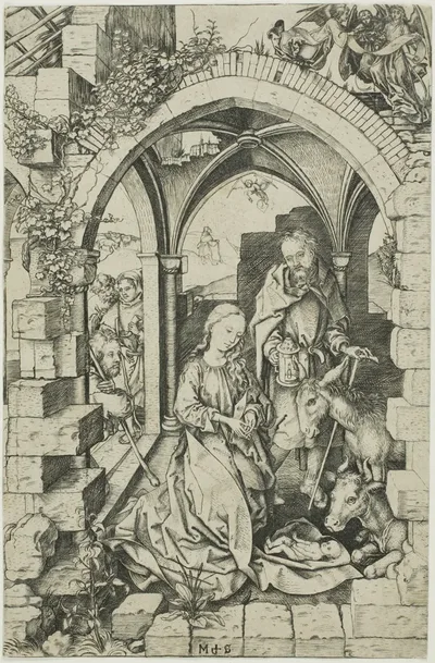 The Nativity, from Life of the Virgin by Martin Schongauer, 1470/75