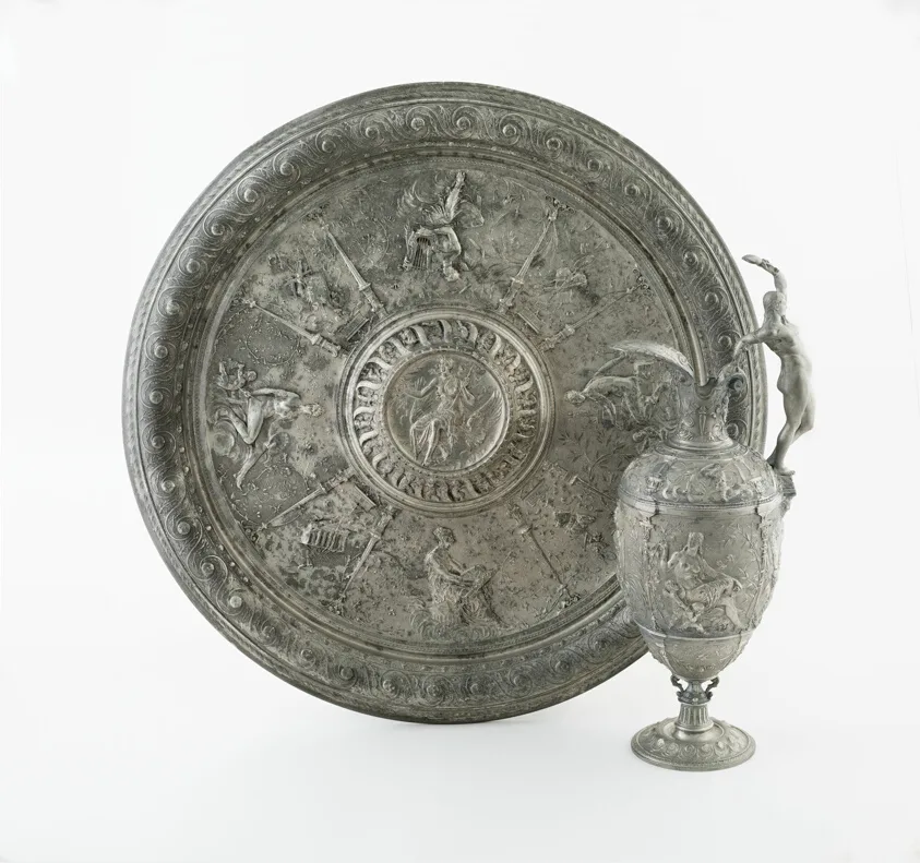 "The Arts" Ewer and Basin by Jules-Paul Brateau, 1887/89