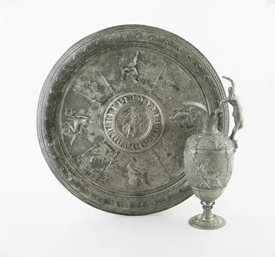 "The Arts" Ewer and Basin by Jules-Paul Brateau, 1887/89
