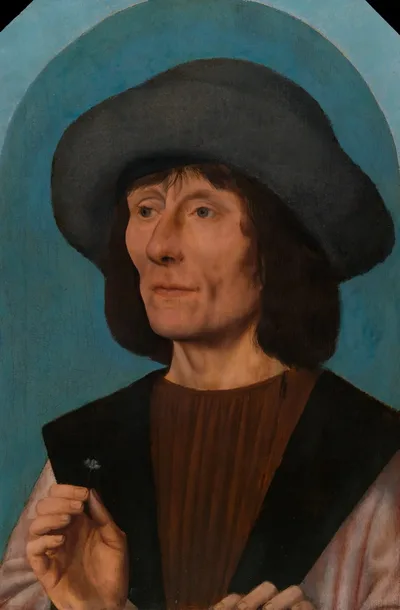 Portrait of a Man with a Pink by Quentin Massys, 1500–10