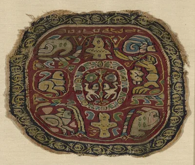 Roundel Fragment by Egypt, 7th century