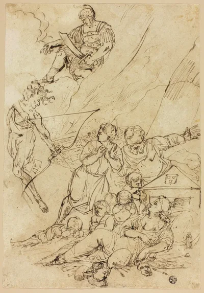 Mars Sending Gorgon to Slay the Arts by Pietro Testa, n.d.